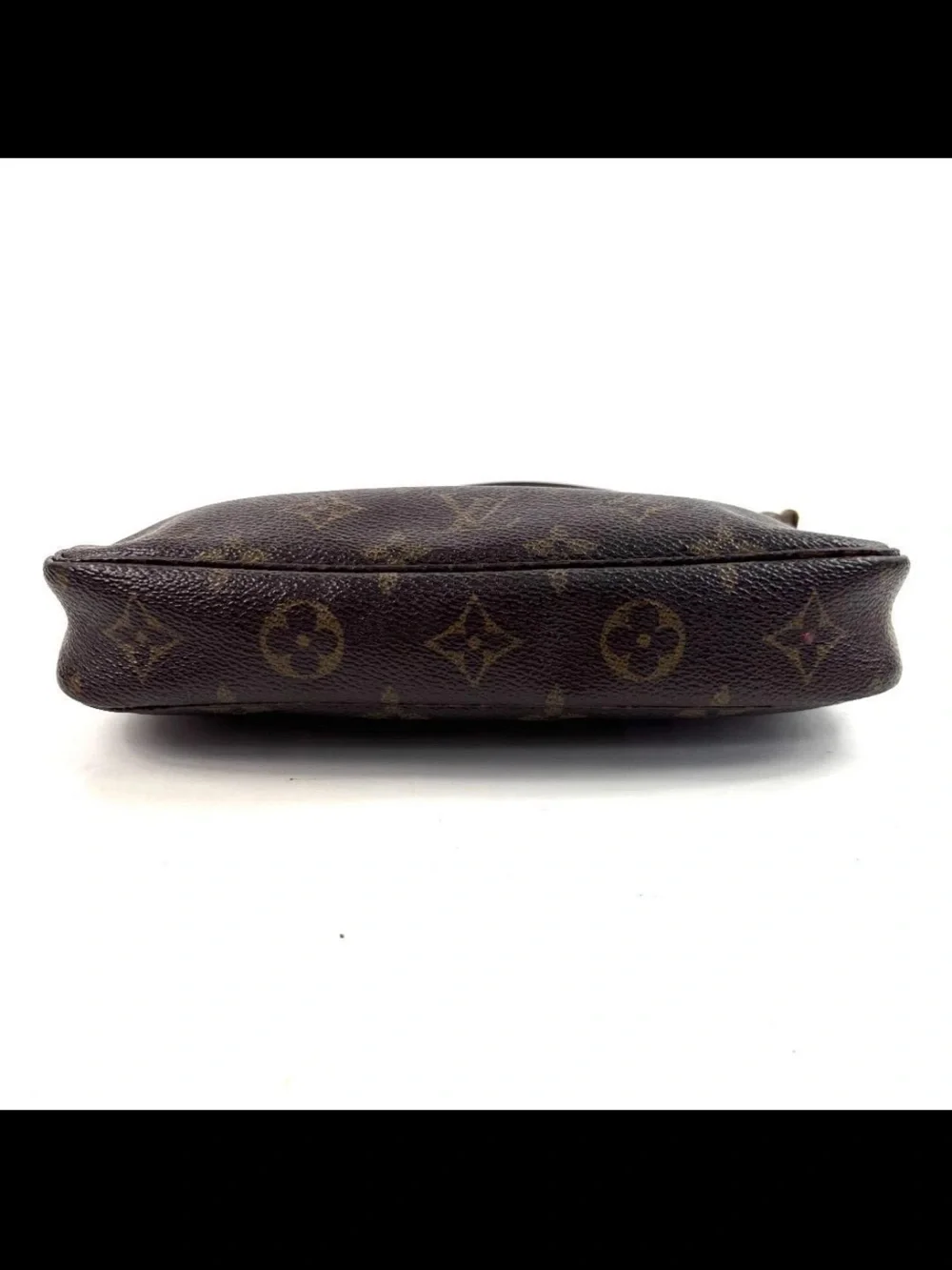 Louis Vuitton Monogram Canvas Shoulder Bag in Brown with Gold Hardware